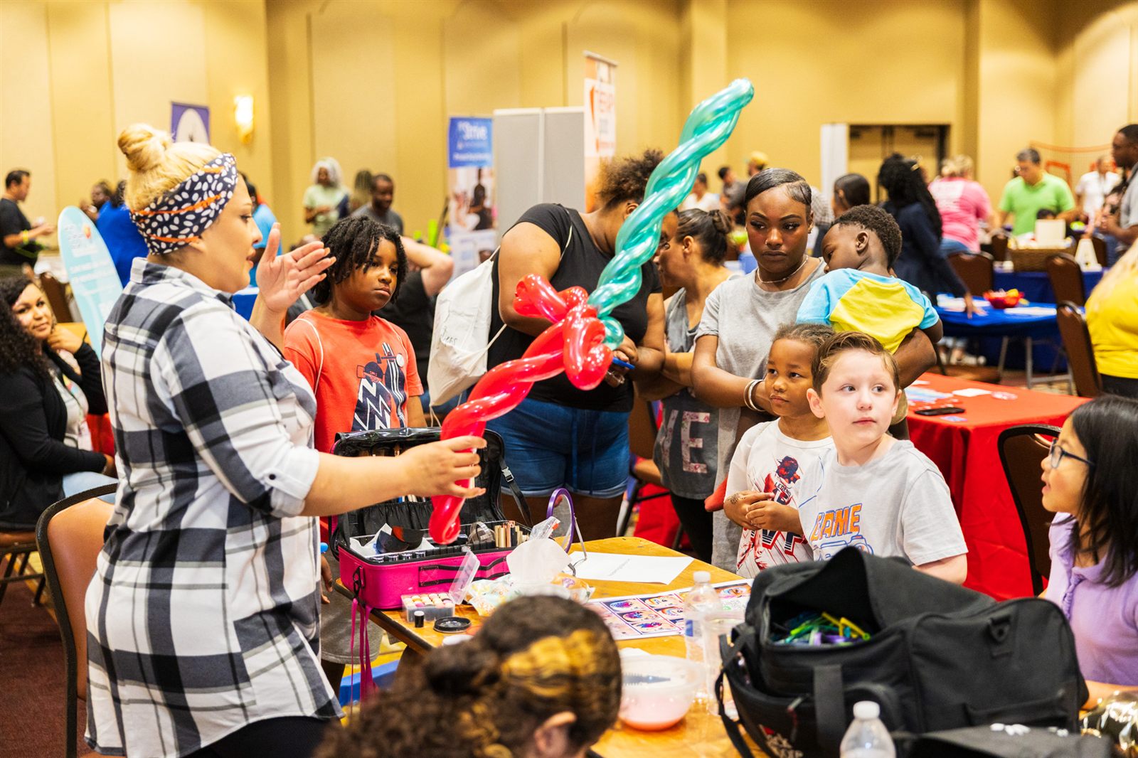 Families at a CHILL ACT Expo